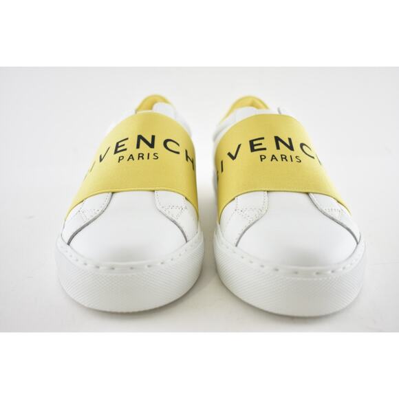Givenchy Urban Street Knot White Yellow Black Logo Strap Low Top Flat Sneaker 35 - Picture 6 of 11